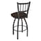 Holland Bar Stool Co 30" Swivel Bar Stool, Pewter Finish, Rein Coffee Seat 81030PW025 - alternate 3